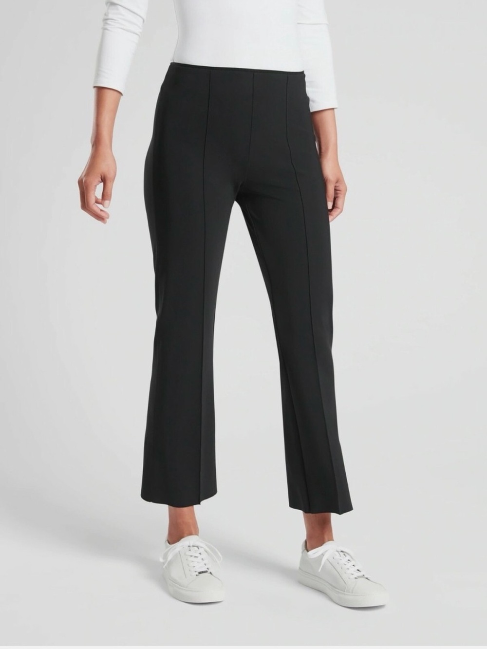 Athleta Mercurial Crop Ankle Flare Pants Black Medium